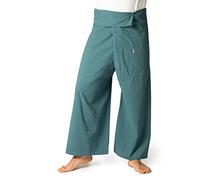 PANASIAM Fisherman Pants Unicolor, Petrol Grey, XL