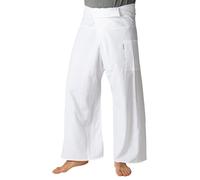 PANASIAM Fisherman Pants Unicolor, White, L
