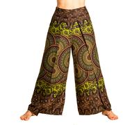 PANASIAM Jupe-Culotte Mandala Palazzo Harem Pantalons Bouffant Paréos avec fente
