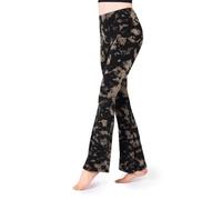 PANASIAM Leggings Batik with Flare, Black, S