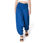 PANASIAM, Pantalon Bouffant, Bleu Ciel de Nuit, Taille unique