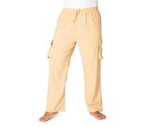 PANASIAM Pantalon Cargo 100% coton | 4 poches | coupe confortable | unisexe | éq