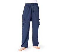 PANASIAM Pantalon Cargo 100% coton | 4 poches | coupe confortable | unisexe | éq