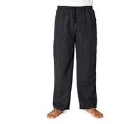 PANASIAM Pantalon en Coton Lini - Pantalon d'Été Taille Élastique | Pantalon détente, coupe ample, coton, tissu opaque, confortable & pratique, taille élastique, cordon de serrage & 3 poches
