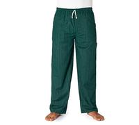 PANASIAM Pantalon en Coton Lini - Pantalon d'Été Taille Élastique | Pantalon détente, coupe ample, coton, tissu opaque, confortable & pratique, taille élastique, cordon de serrage & 3 poches