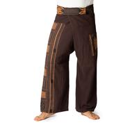 PANASIAM Pantalon pêcheur thaï | 100% coton | pantalons paréos, yoga, tai chi |