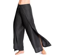 PANASIAM pantalon portefeuille palazzo unicolore jupe-culotte décontractée