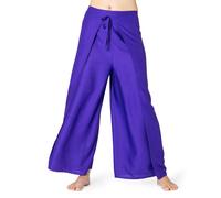 PANASIAM pantalon portefeuille palazzo unicolore jupe-culotte décontractée