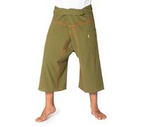 PANASIAM Pantalon thaï 3/4, coton, pantalon de yoga, pantalon d'été, équitable