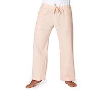 PANASIAM plastique Pantalon, un classique, dans cette un véritable Taille : M (edium), en coton - Beige