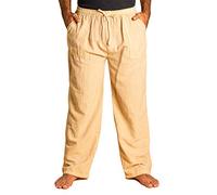 PANASIAM Relax Pants Cotton Lini, Beige, M