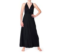 PANASIAM Robe Longue Femme - Robe Cache-Cœur Dos Nu - 40 Styles à Nouer | Dos nu & col V, Robe d'été en viscose légère avec élasthanne, Robe de soirée pour bal de promo, mariage & vacances