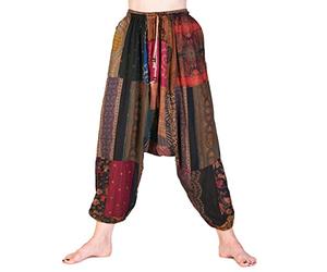 PANASIAM Sarouel Aladin Muck Pants (A02) Convient aux Tailles S à M, Viscose Naturelle Extra. Grand Choix de Coloris, 2 Poches.
