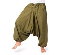 PANASIAM Sarouel Femme & Homme - Sarouel Unisexe en Coton | Sarouel ample, tissage grossier et texture rayée, yoga, voyage & quotidien, taille élastique, grande poche, entrejambe bas