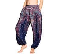 PANASIAM Sarouel Peacock, Pantalon Harem, Pantalon Bouffant, Pantalon de loisirs
