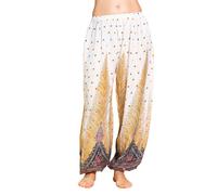PANASIAM Sarouel Peacock, Pantalon Harem, Pantalon Bouffant, Pantalon de loisirs