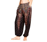 PANASIAM Sarouel Peacock, Pantalon Harem, Pantalon Bouffant, Pantalon de loisirs