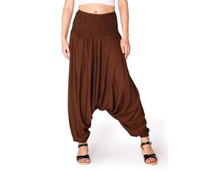PANASIAM Sarouel uni Brun XL