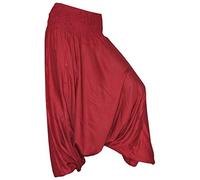 PANASIAM Sarouel uni Rouge Corail XL