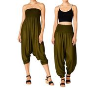 PANASIAM Sarouel uni Vert Olive L