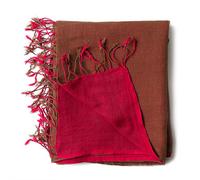 PANASIAM scarf color duo, red brown