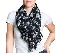 PANASIAM Schal B005 Black Butterfly, L