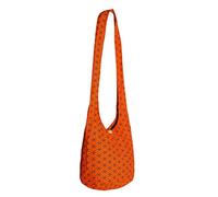 PANASIAM Shoulder bag 'Flower of Life', in orange, L