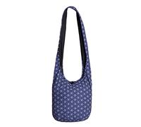 PANASIAM Shoulderbag 'Flower of Life', in blue, L