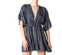PANASIAM Sunset Robe Mini Tie-Dye - Robe de plage femmes, robe d'été - Loisirs