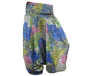 PANASIAM V- Sarouel Harem Pants Imprimé, Offre Spéciale, Édition Limité, Qualité Supérieure, Tissus Naturel très Doux, Couleurs résistantes, Taille S-L