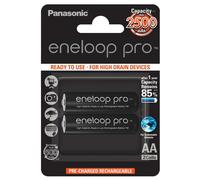 Sanyo Piles eneloop Pro BK-3HCDE/2BE – AA NiMH rechargeables 2500 mAh – Lot 2