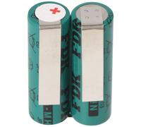 Panasonic 2HHR120 Batterie adaptée au rasoir 2,4 volts, 1200mAh avec cosses à souder à transformer soi-même, orange ou vert