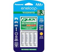 Panasonic "Advanced" eneloop individuels batterie 3 heure chargeur rapide avec 4 piles rechargeables Eneloop AAA