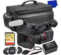 Panasonic AG-CX350 4K Caméscope + 128GB + Ext Batt + XL Étui Pack