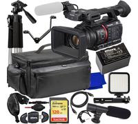 Panasonic AG-CX350 Caméscope 4K + 128 Go + Trépied + Microphone Ensemble