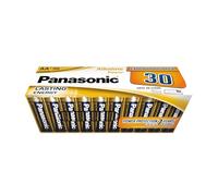 Panasonic, Alkaline Power, AA Piles alcalines, Lot de 30, Mignon, LR6, 1.5V, Protection Anti-Fuite, 7 Annees en Stock, pour télécommandes, balances, horloges, énergie Durable et fiable