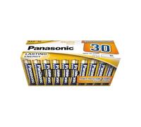 Panasonic, Alkaline Power, AAA Piles alcalines, Lot de 30, Micro, LR03, 1.5V, Protection Anti-Fuite, 7 Annees en Stock, pour télécommandes, balances, horloges, énergie Durable et fiable