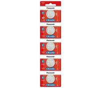 Panasonic Batterie Lithium CR-2450/5BE - Lot de 5 (Multicolore)