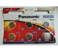 PANASONIC - Pile bouton lithium CR2025 x6