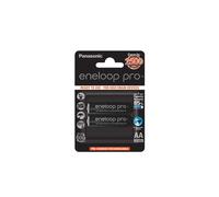 Panasonic BK-3HCDE/2BE : Lot de 2 Piles Rechargeables AA 1.2V 2500mAh Ni-MH, Jusqu'à 500 Cycles, Conditionnement Blister