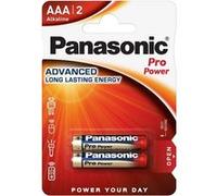 PANASONIC Blister 2 piles alcalines AAA LR03 Pro Power Gold G