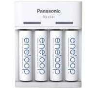 Panasonic - Bq-cc61 + Eneloop Aa Chargeur De Piles Rondes Nimh Lr03 (aaa), Lr6 (aa) S601002