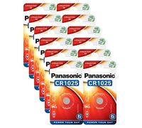 Panasonic CR1025 Lot de 12 piles au lithium 3 V 30 mAh