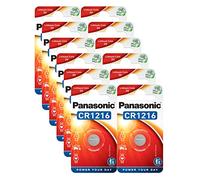 Panasonic CR1216 Lot de 12 piles au lithium 3 V
