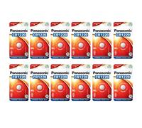 Panasonic CR1220 Lot de 12 piles à bouton au lithium (12 ampoules individuelles)