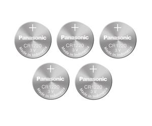 Panasonic cR1220 lot de 5 piles bouton au lithium sous blister