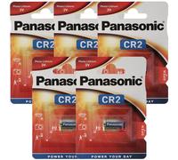 Panasonic CR2 Pile au lithium CR2EP, Pile CR-2 Pack de 5 pièces