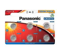 Panasonic CR2016 Lot de 6 Piles Bouton au Lithium Non Rechargeables 3 V 90 mAh