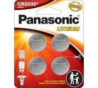 Panasonic CR2032 3.0 Volt Long Lasting Lithium Coin Cell Batteries in Child Resistant, Standards Based Packaging, 4-Battery Pack