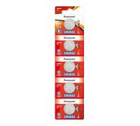 Panasonic CR2032 Lot de 2 Piles Lithium Batterie 3 V (5PC) X = 10 Piles à Usage Unique